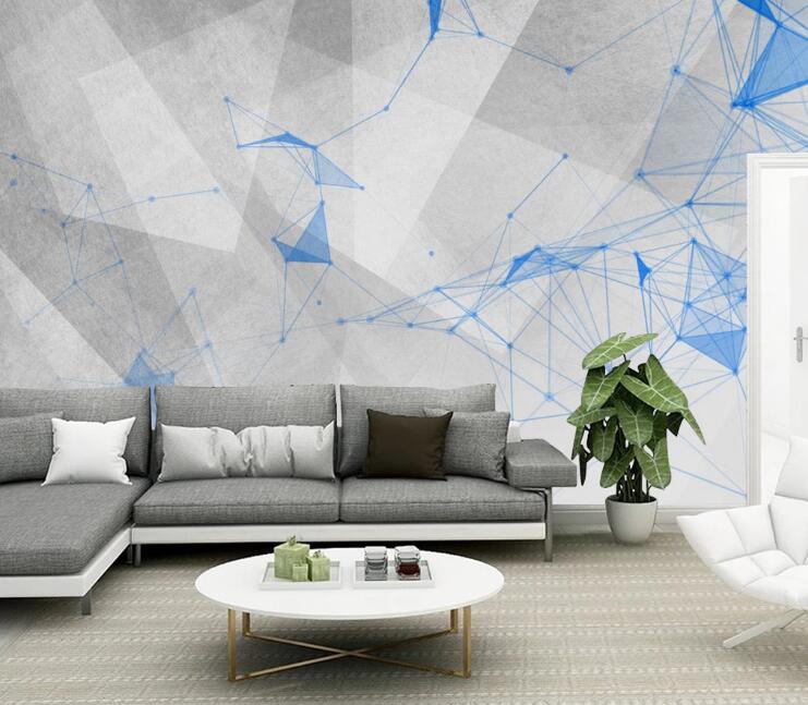 3D Blue Constellation 412 Wall Murals