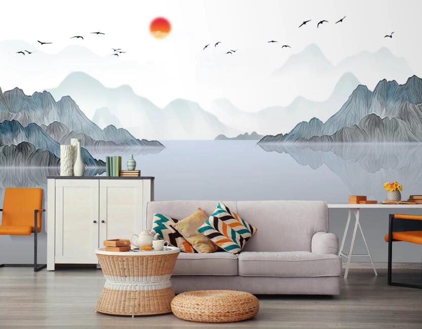 3D Light Landscape 643 Wall Murals