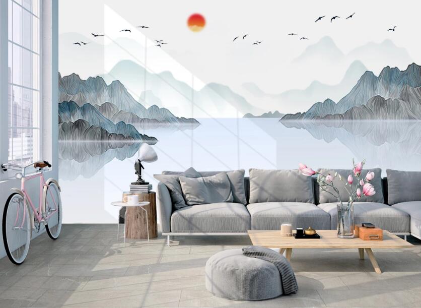 3D Light Landscape 643 Wall Murals