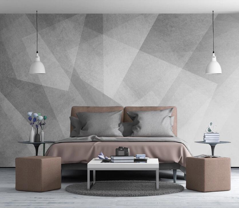 3D Light Staggered 632 Wall Murals