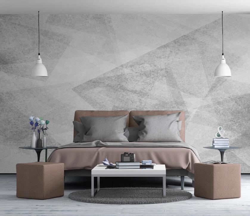 3D Interlaced Gray Texture 624 Wall Murals