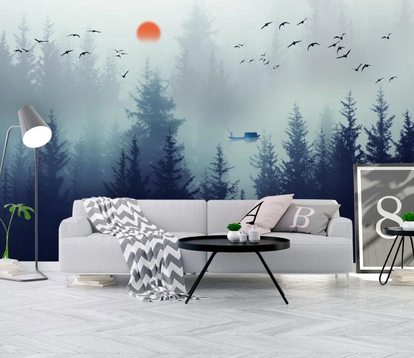 3D Twilight Is Heavy 623 Wall Murals