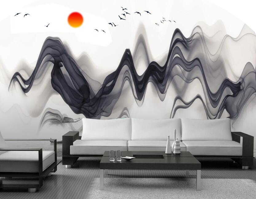 3D Winding Ink Ribbon 618 Wall Murals