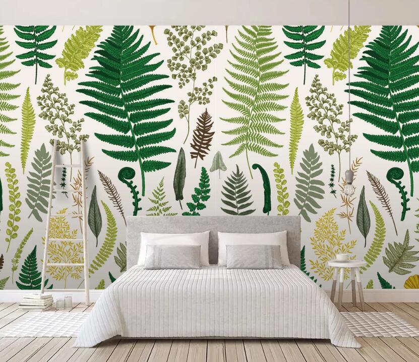 3D Different Leaves 592 Wall Murals