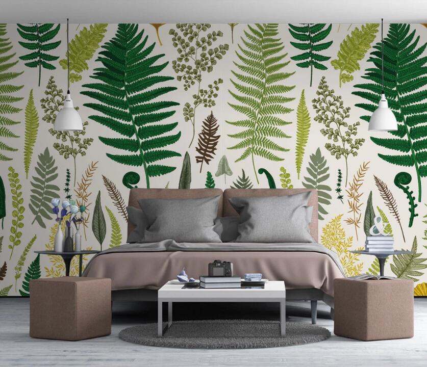 3D Different Leaves 592 Wall Murals