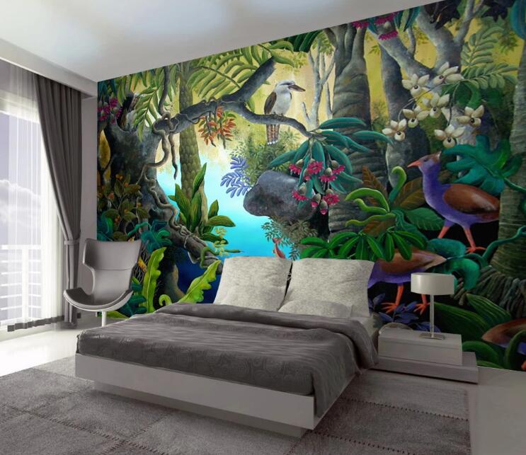 3D Mysterious Jungle 402 Wall Murals