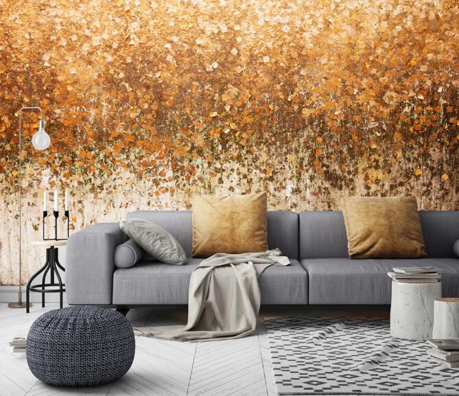 3D Autumn Flower Point 389 Wall Murals