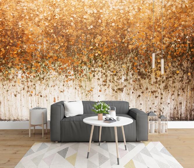 3D Autumn Flower Point 389 Wall Murals