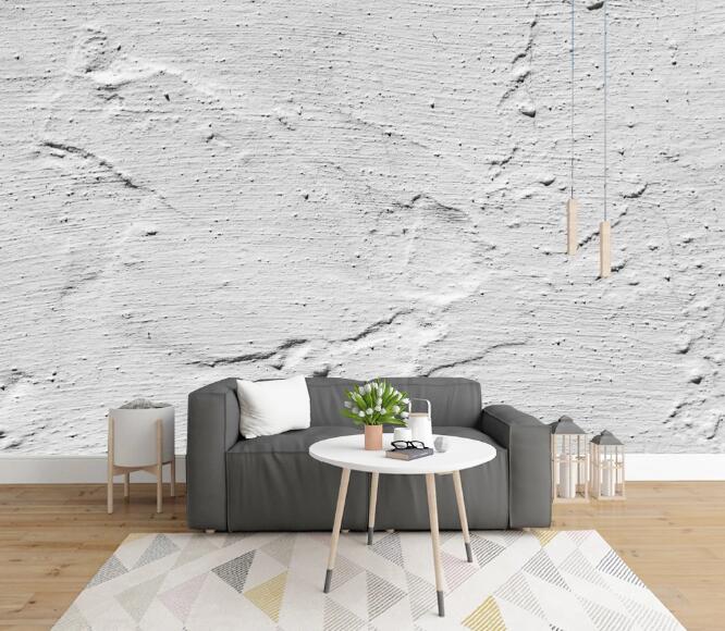 3D Simple White 388 Wall Murals