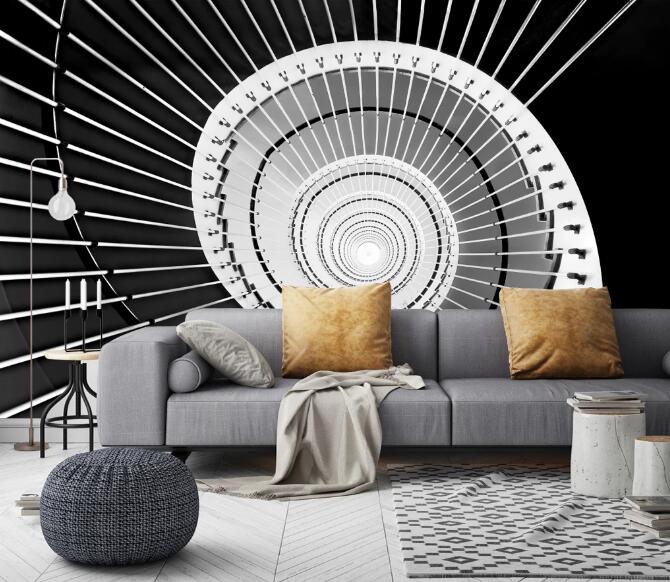 3D Technology Rotation 386 Wall Murals