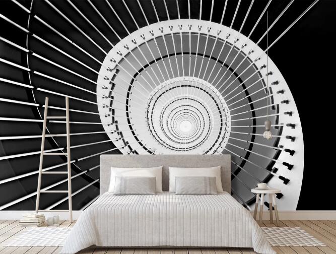 3D Technology Rotation 386 Wall Murals