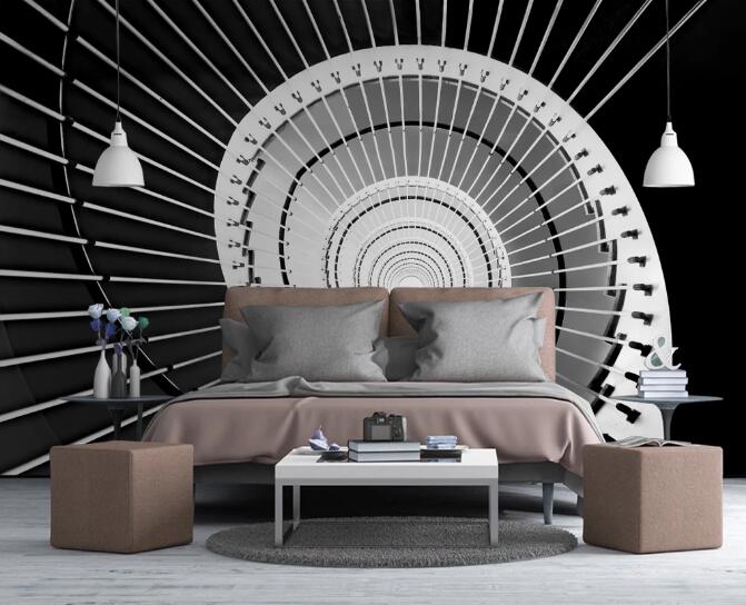 3D Technology Rotation 386 Wall Murals