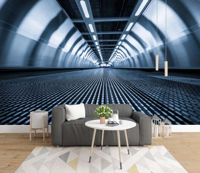 3D Light Tunnel 384 Wall Murals