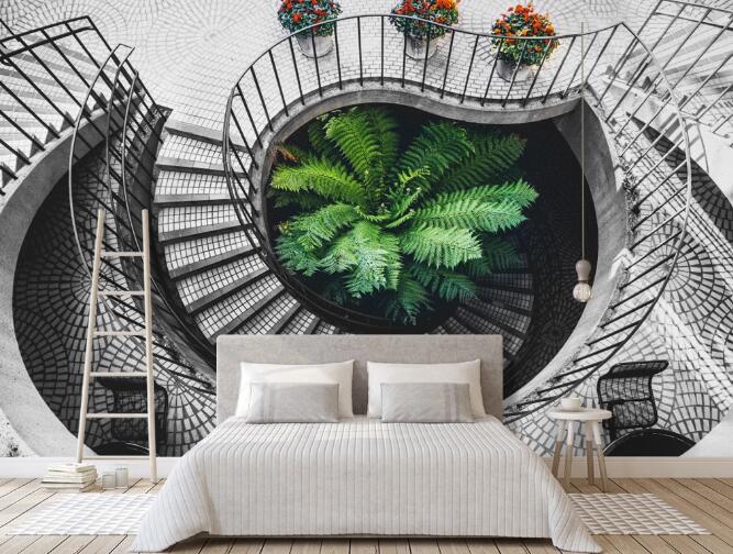 3D Spiral Staircase 383 Wall Murals
