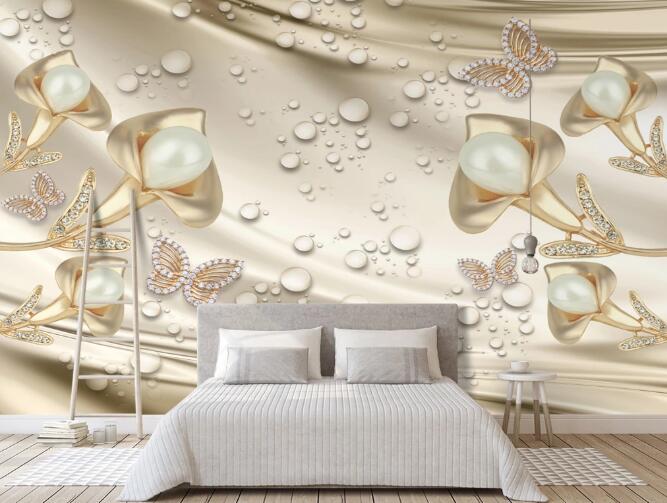 3D Noble Pearl 381 Wall Murals