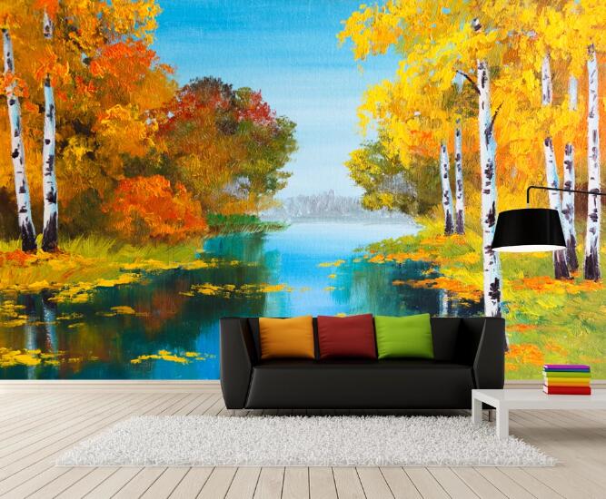 3D Autumn Trees 365 Wall Murals