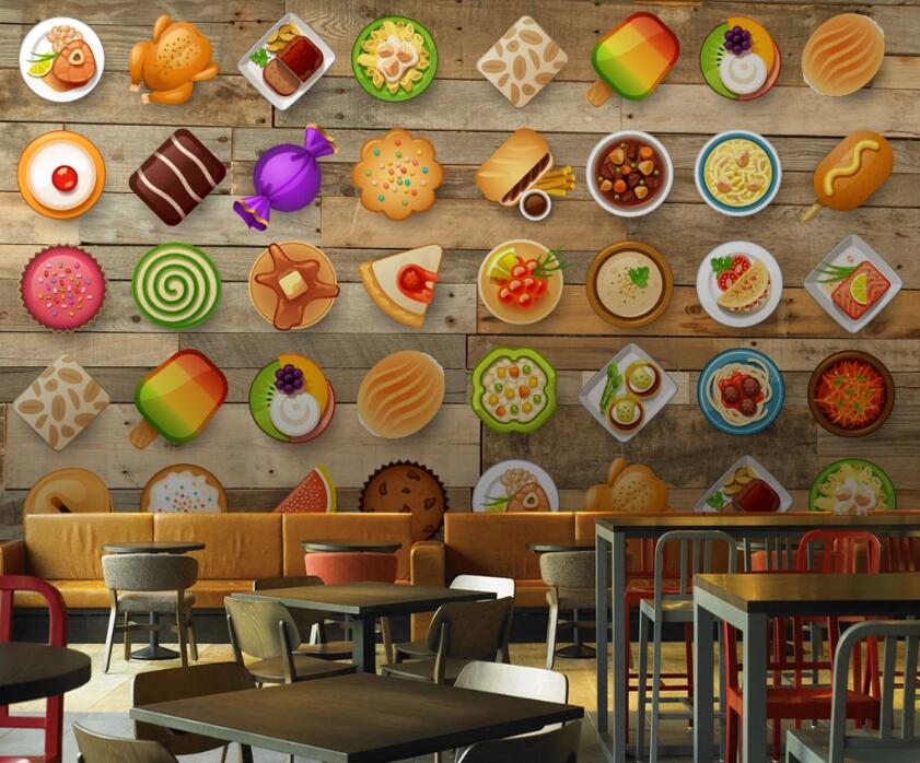 3D Food Arrangement 582 Wall Murals