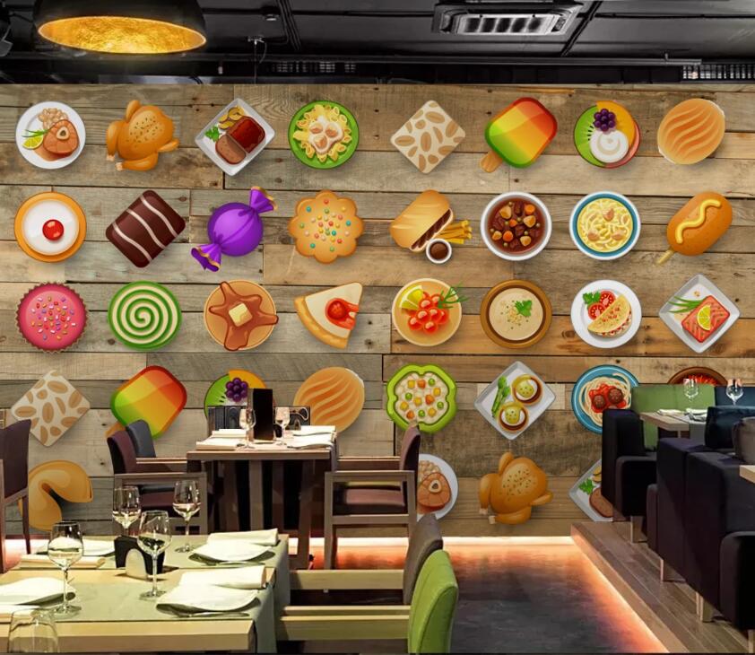 3D Food Arrangement 582 Wall Murals