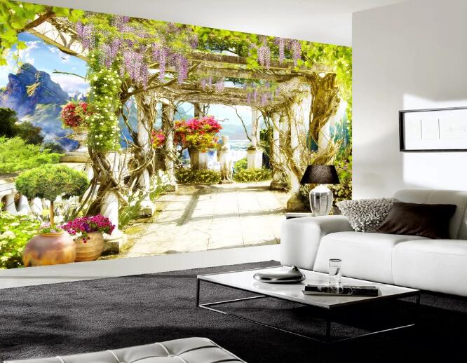 3D Trees And Vines 363 Wall Murals