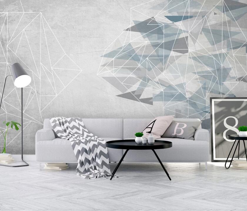 3D Light Triangle 550 Wall Murals
