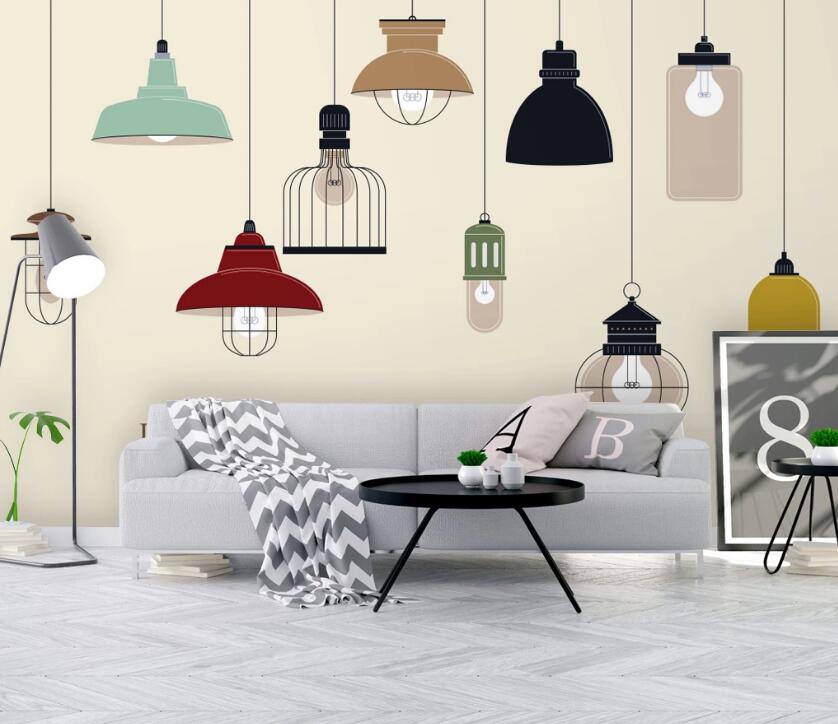 3D Color Lamp 536 Wall Murals