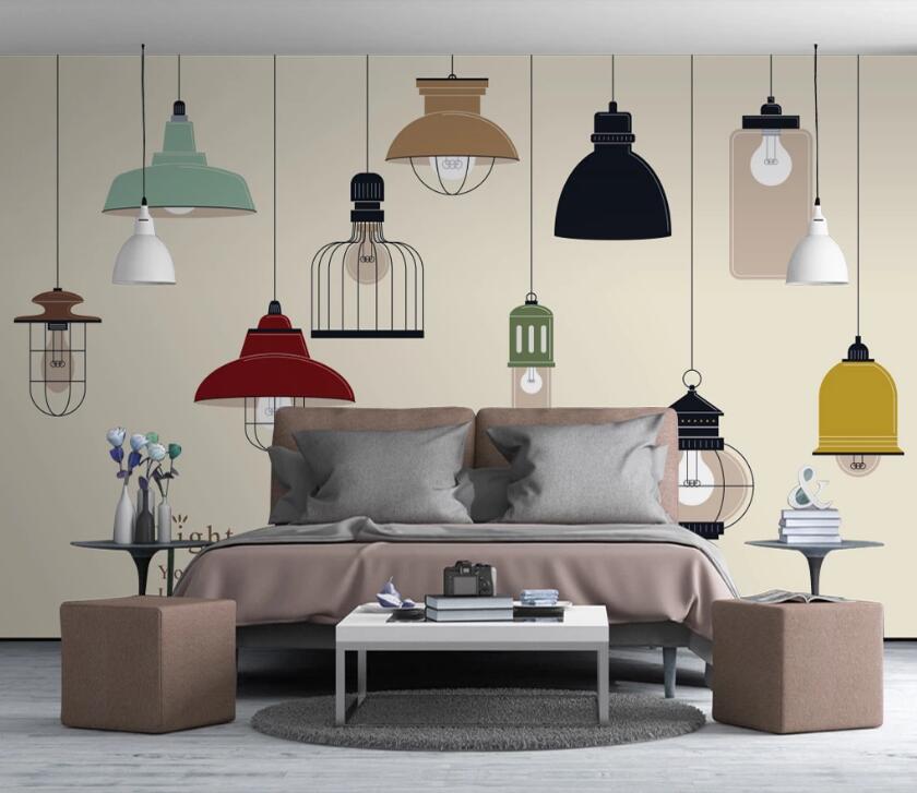 3D Color Lamp 536 Wall Murals