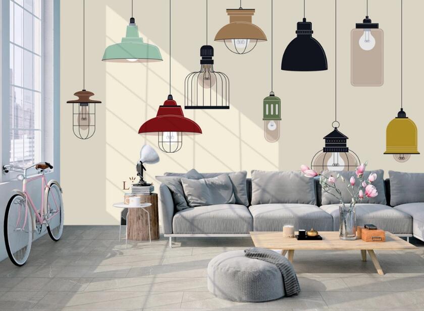 3D Color Lamp 536 Wall Murals