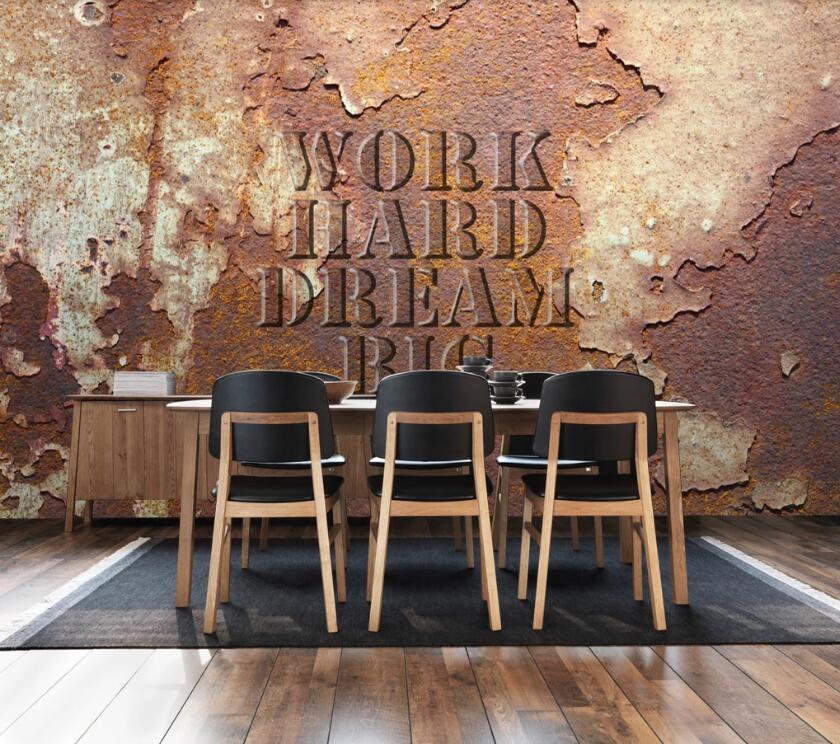 3D Rusty Letters 533 Wall Murals