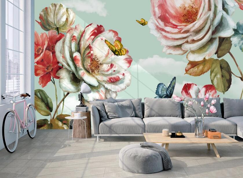 3D Beautiful Flowers 531 Wall Murals