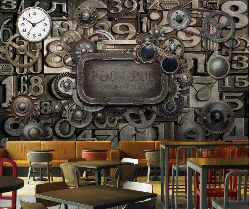 3D Metal Numbers 529 Wall Murals