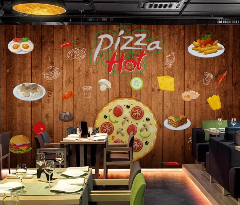 3D Pizza Stickers 511 Wall Murals