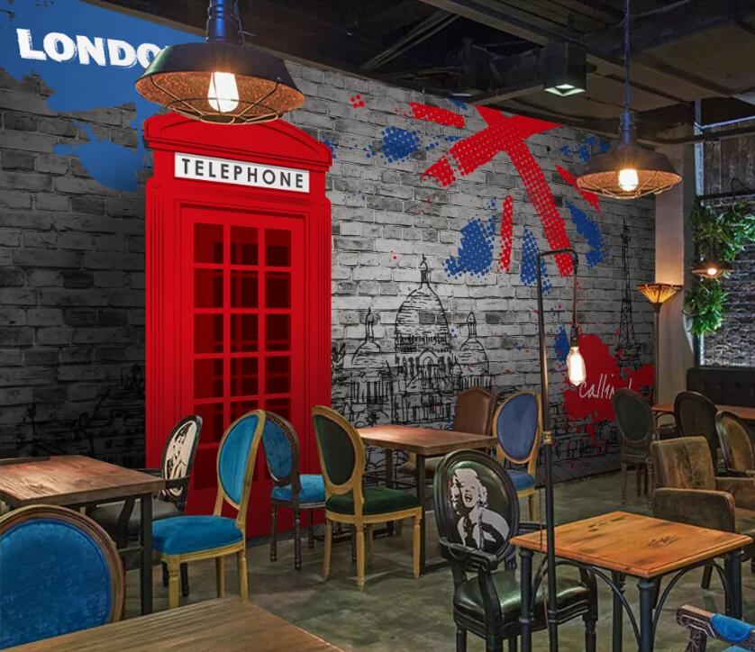 3D British Outline 499 Wall Murals