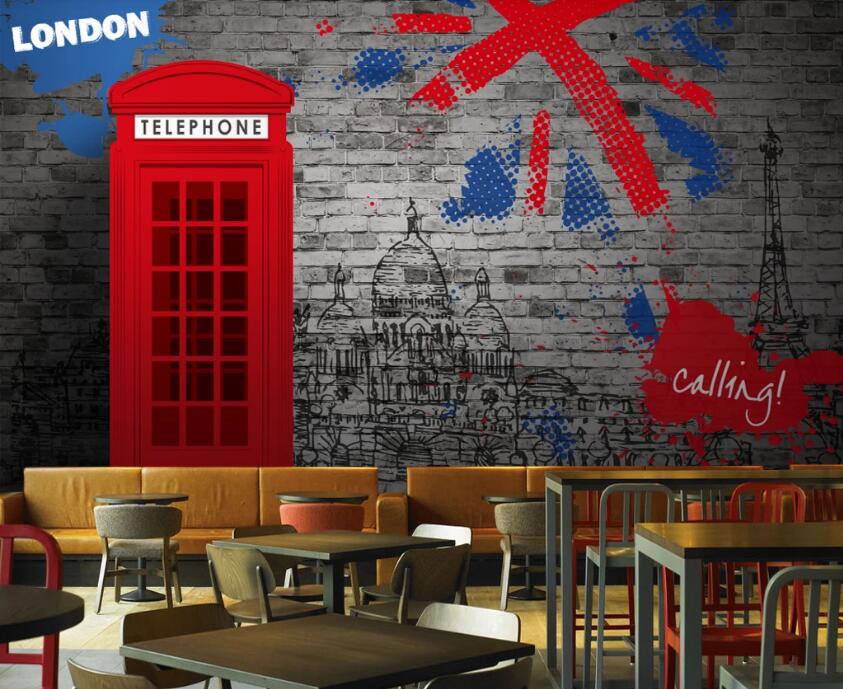 3D British Outline 499 Wall Murals