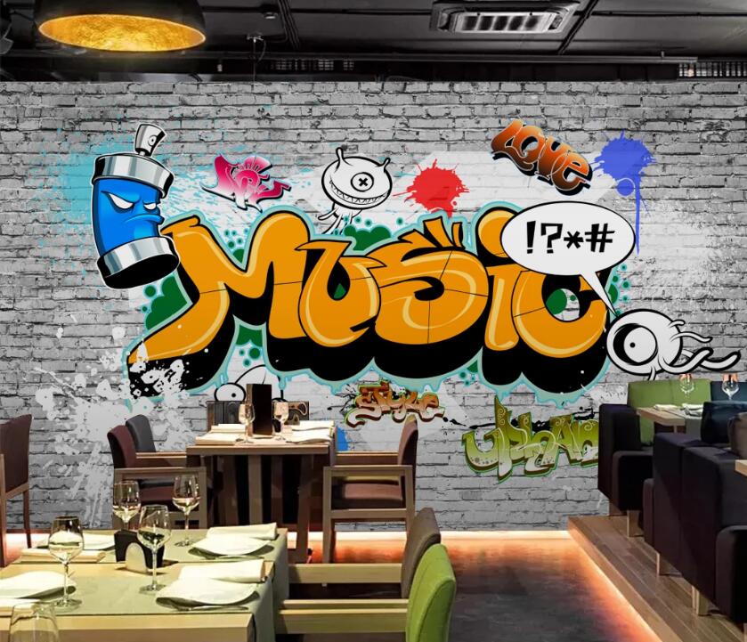 3D Alphabet Graffiti 497 Wall Murals