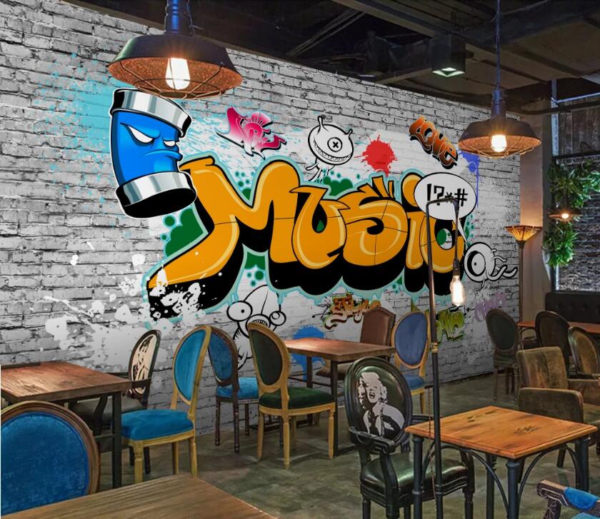 3D Alphabet Graffiti 497 Wall Murals