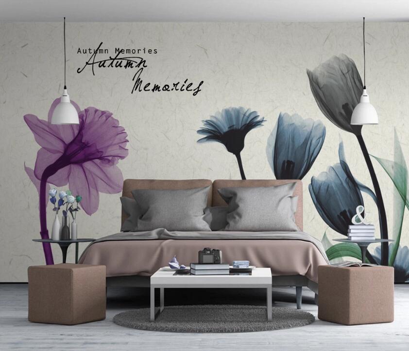3D Flower Of Art 496 Wall Murals
