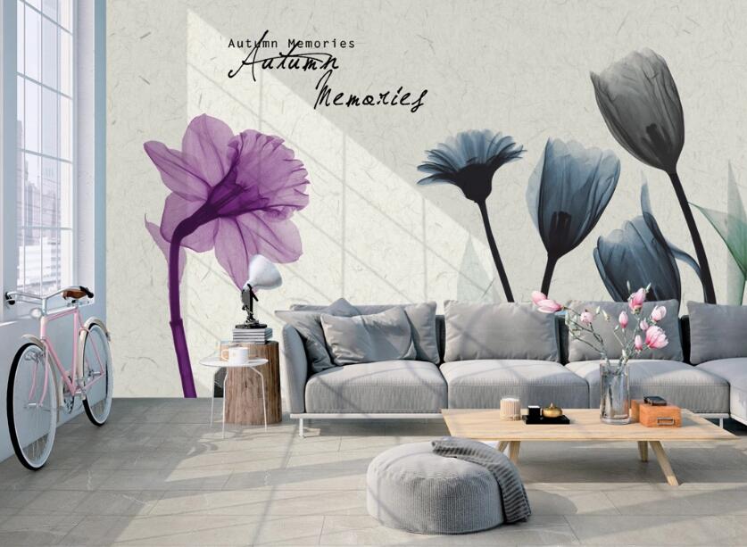 3D Flower Of Art 496 Wall Murals