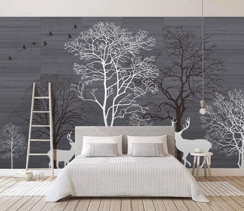 3D Dead Tree 495 Wall Murals
