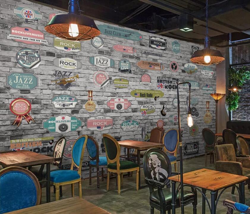 3D Gray Brick Stickers 491 Wall Murals