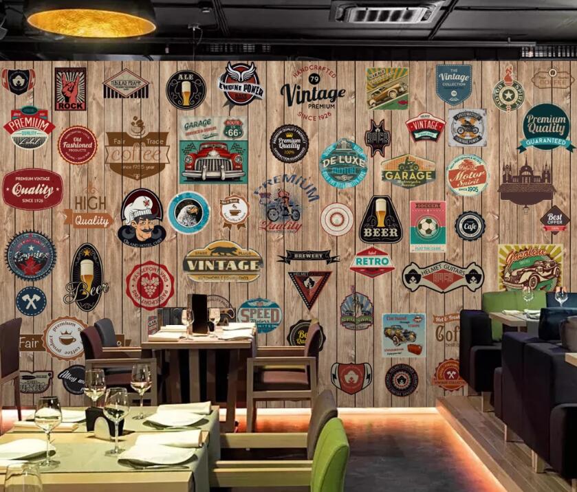 3D Retro Stickers 489 Wall Murals