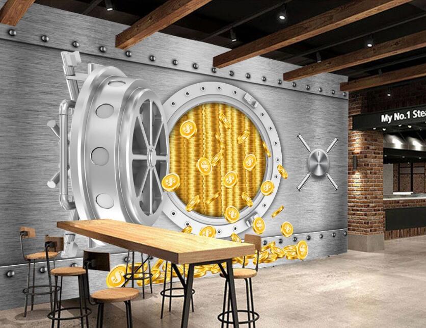 3D Gold Warehouse 482 Wall Murals