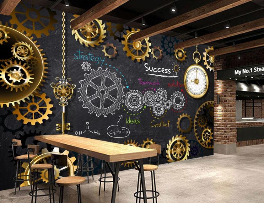 3D Metal Turning 471 Wall Murals