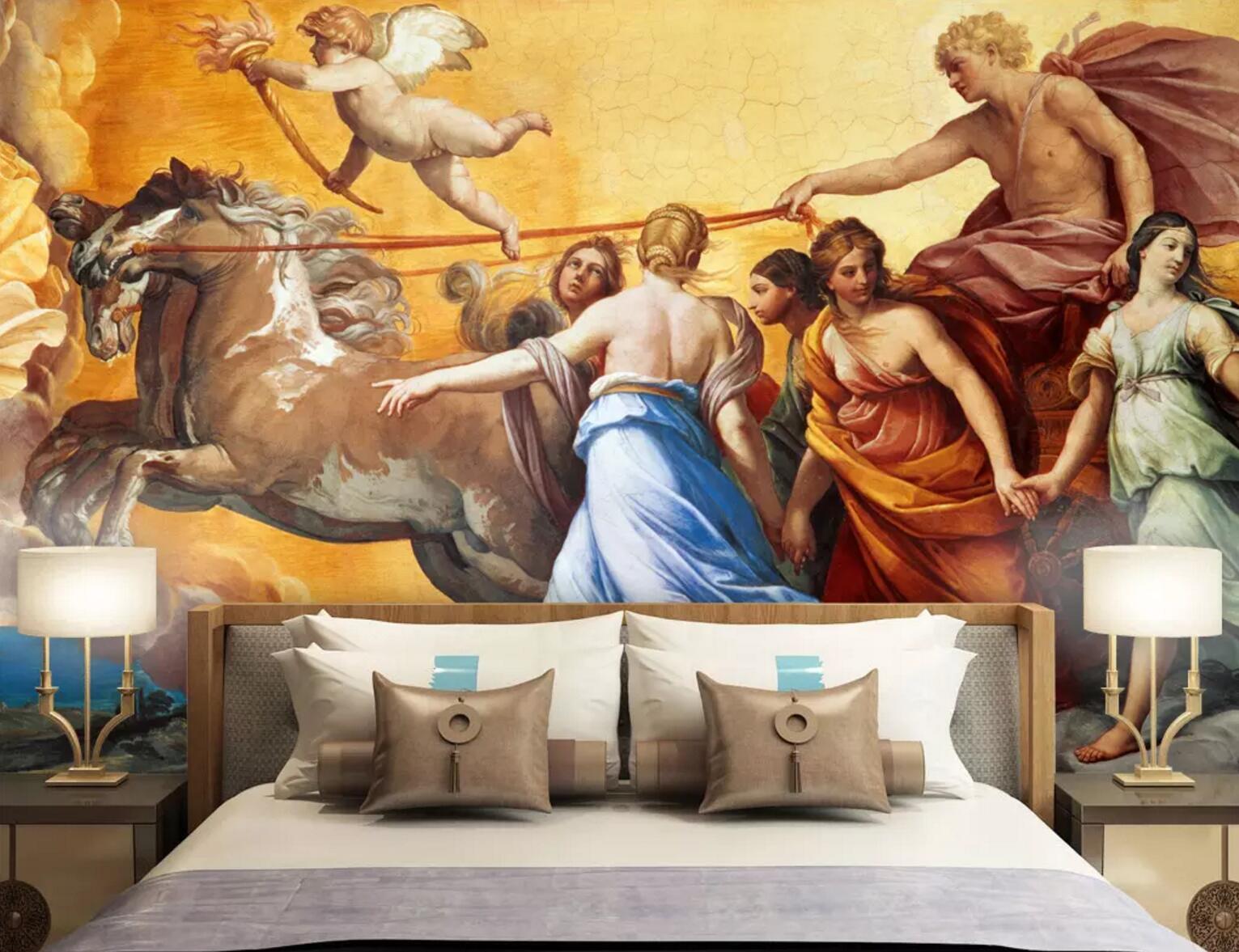 3D Ancient Religious Oil Painting 303 Wallpaper AJ Wallpaper