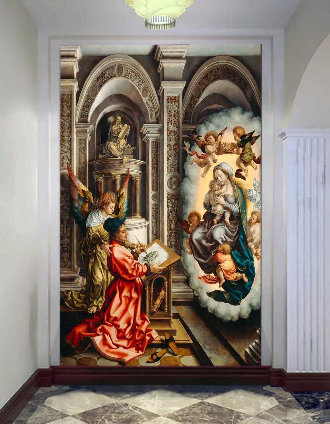 3D Book Reading 1504 Wall Murals
