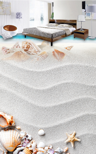 3D White Sand 002 Floor Mural Wallpaper AJ Wallpaper 2