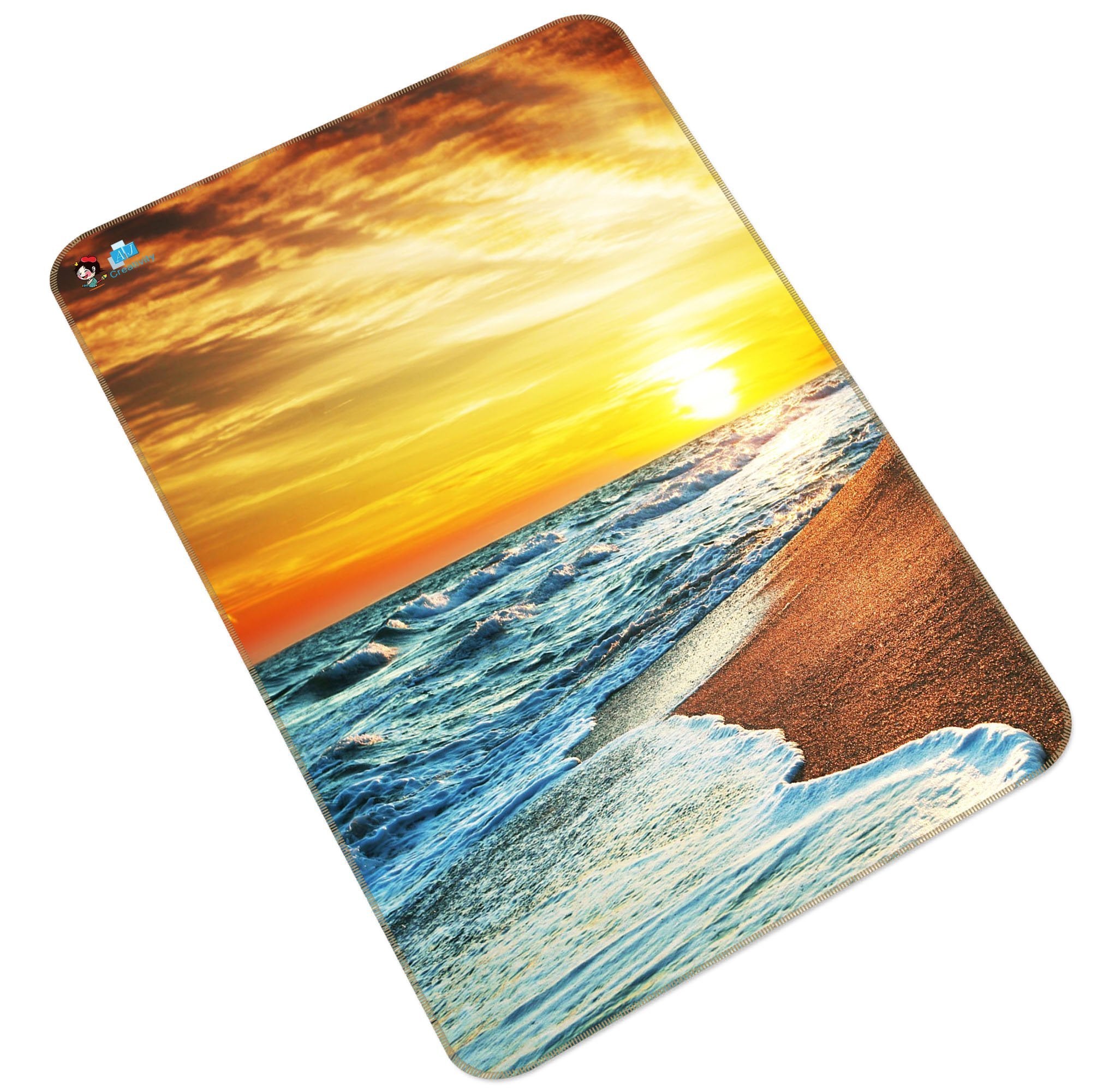 3D Pretty Sea Sunset 159 Non Slip Rug Mat Mat AJ Creativity Home