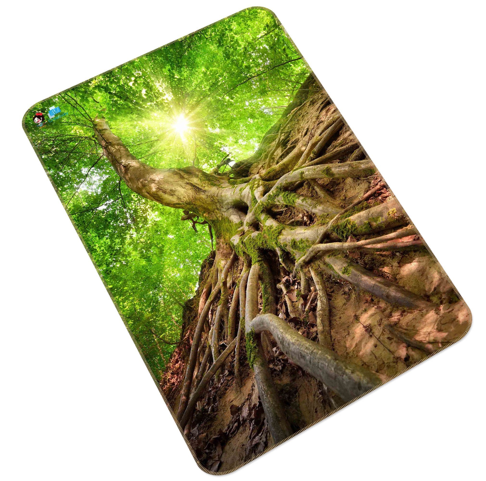 3D Tree Roots 190 Non Slip Rug Mat Mat AJ Creativity Home