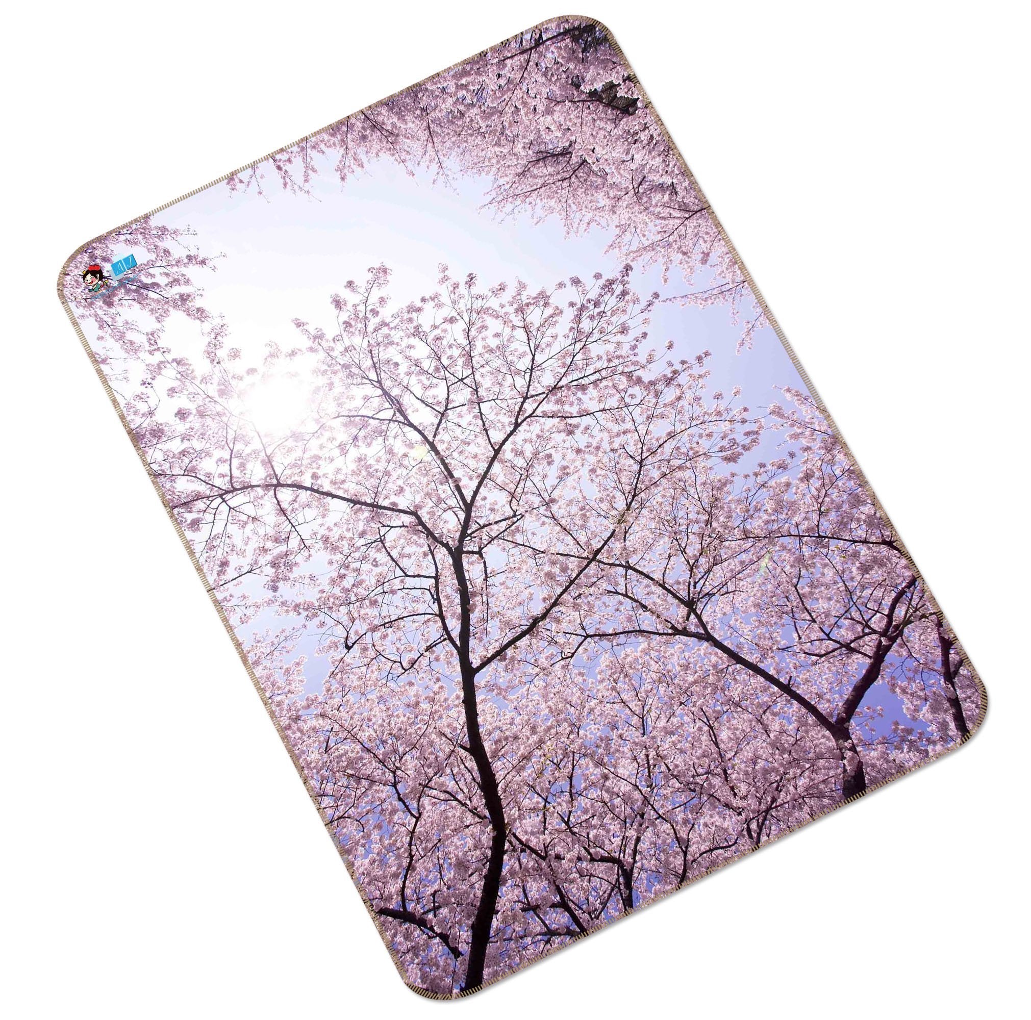 3D Pink Flowers Trees 148 Non Slip Rug Mat Mat AJ Creativity Home