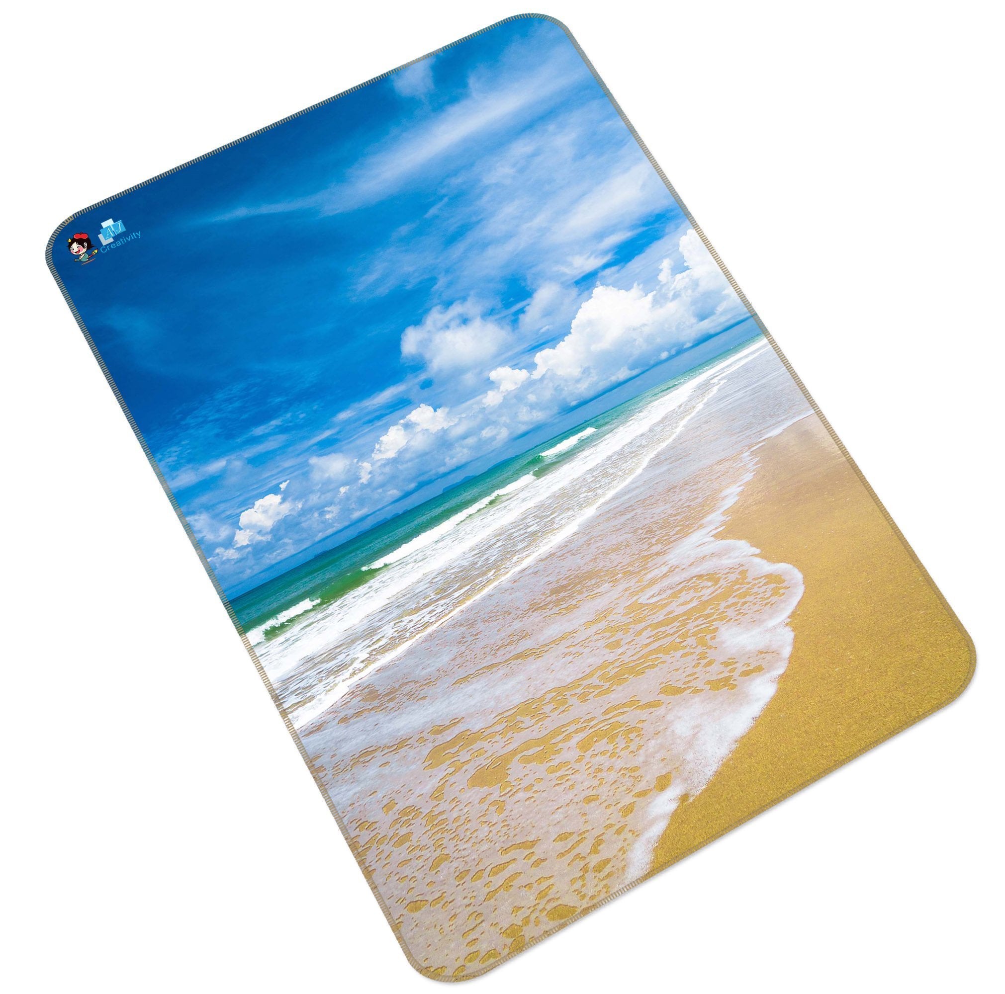 3D Pretty Sea Scenery 180 Non Slip Rug Mat Mat AJ Creativity Home