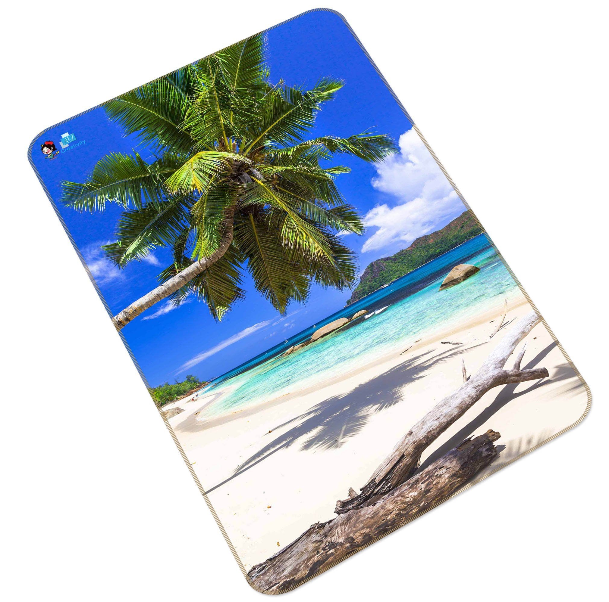 3D Tropical Beach 200 Non Slip Rug Mat Mat AJ Creativity Home